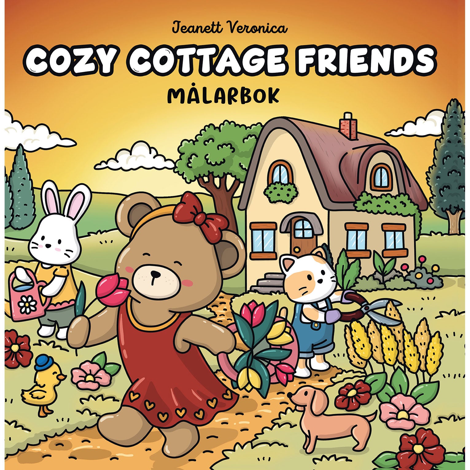 MAX STRÖM Målarbok : Cozy Cottage Life